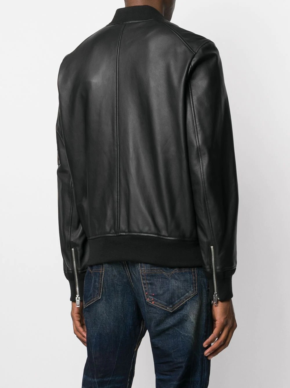 leather bomber jacket - 4