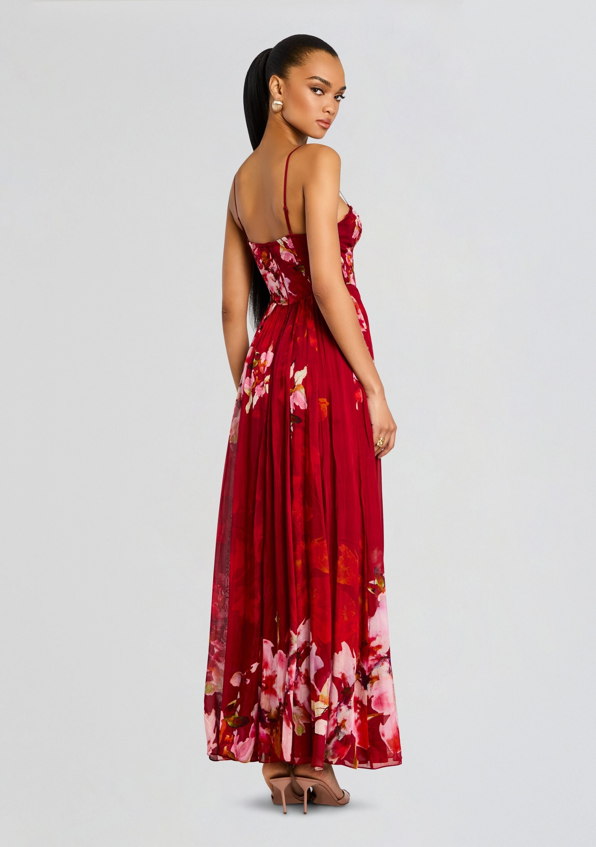 TUHI CORSETED LONG DRESS - 4