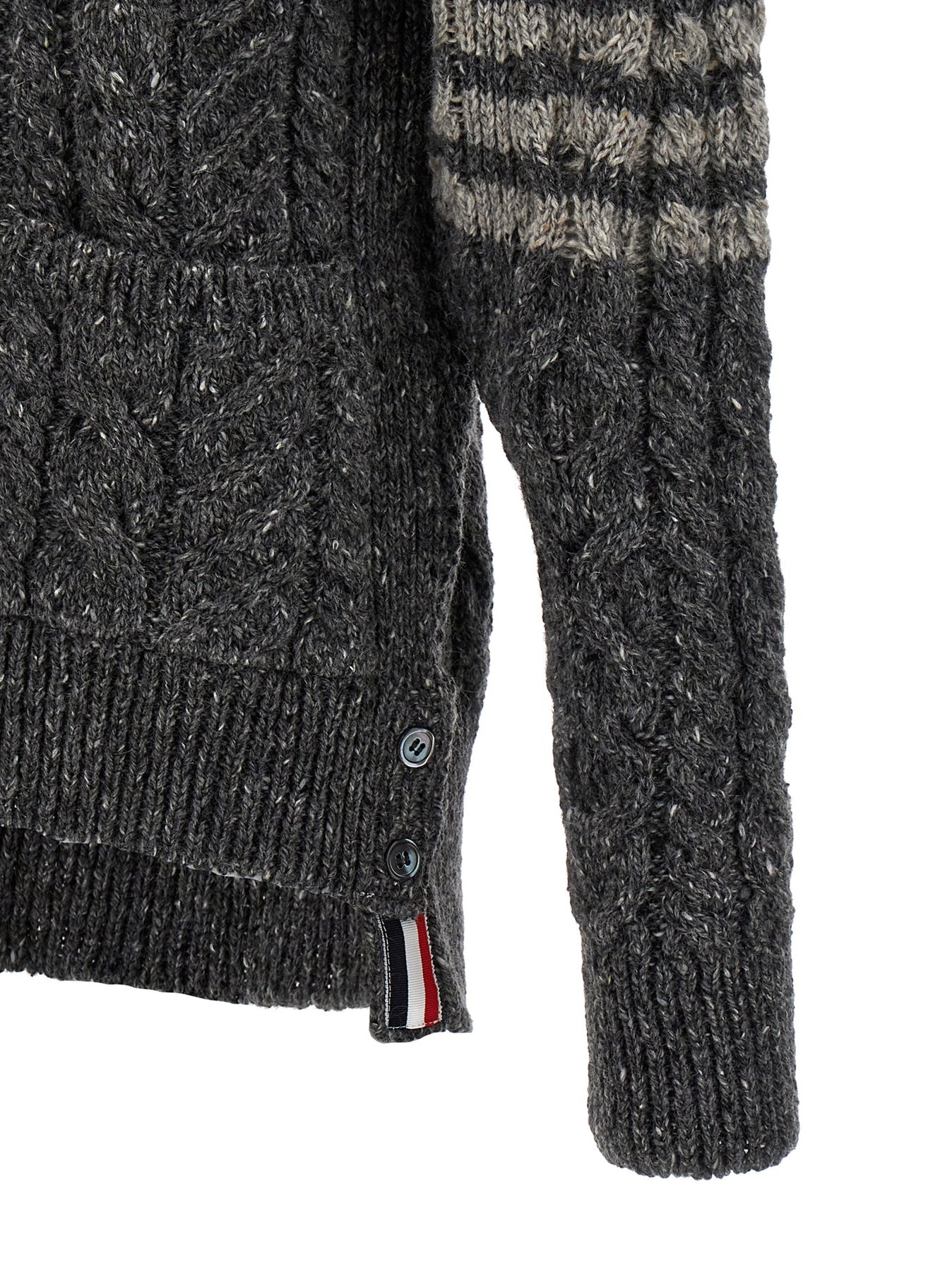 4 Bar Sweater, Cardigans Gray - 4