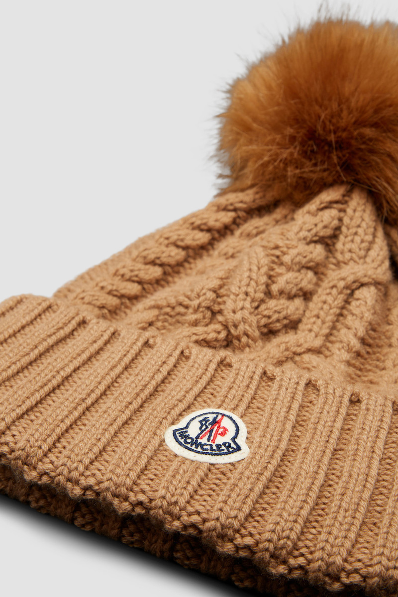 Wool & Cashmere Beanie with Pom Pom 3