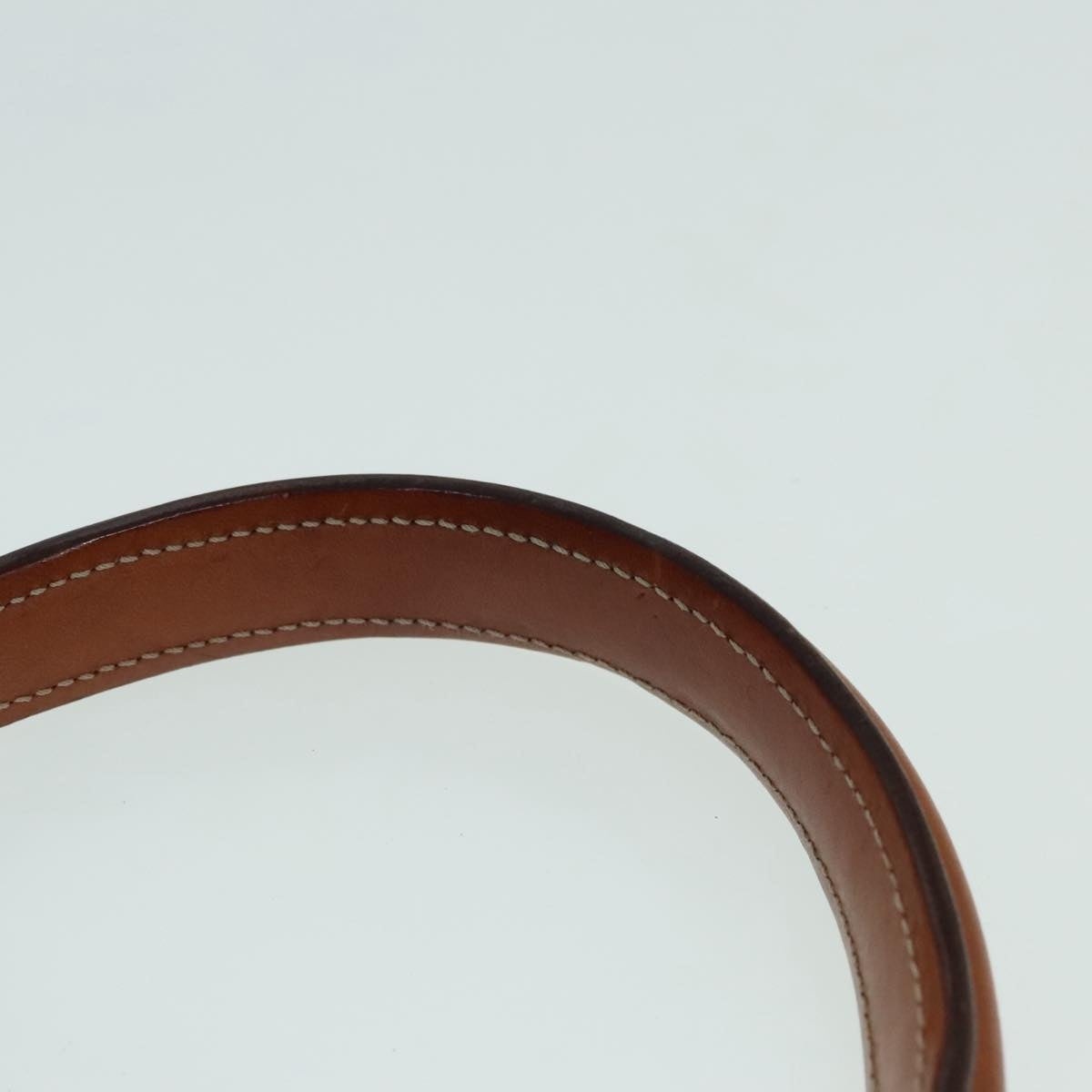CELINE Macadam Canvas Hand Bag Pvc Leather Brown Gold - 8