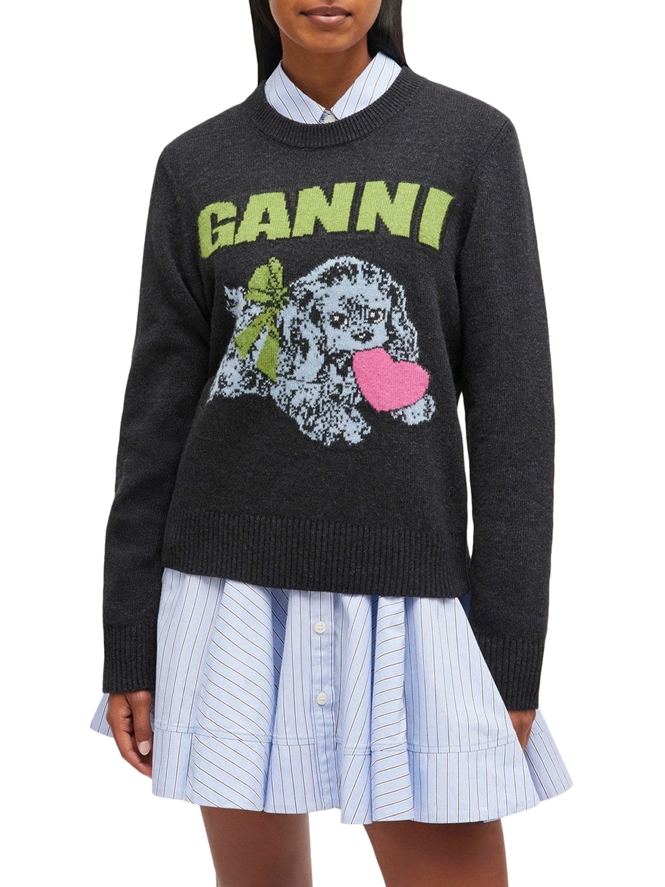 WOOL SWEATER WITH PRINT - 3