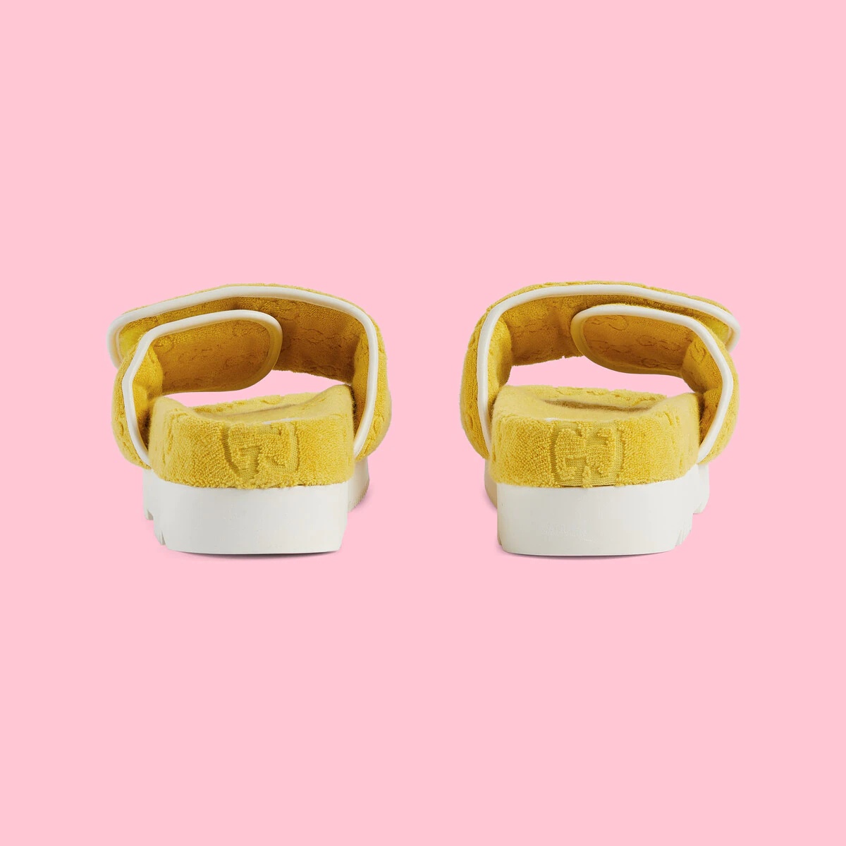 adidas × Gucci men's GG platform sandal 95mm GUCCI adidas x Gucci men's GG platform sandal | REVERSIBLE
