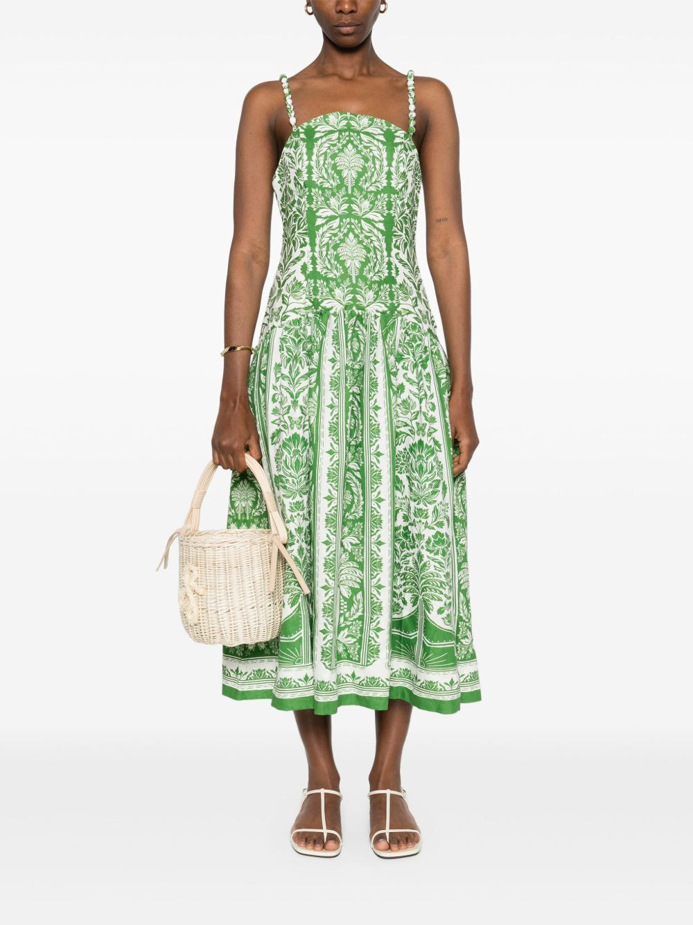 Delicate Tapestry midi dress - 2