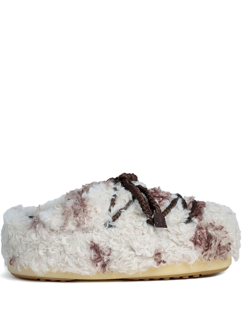EVX slip-on-style faux shearling mules 1