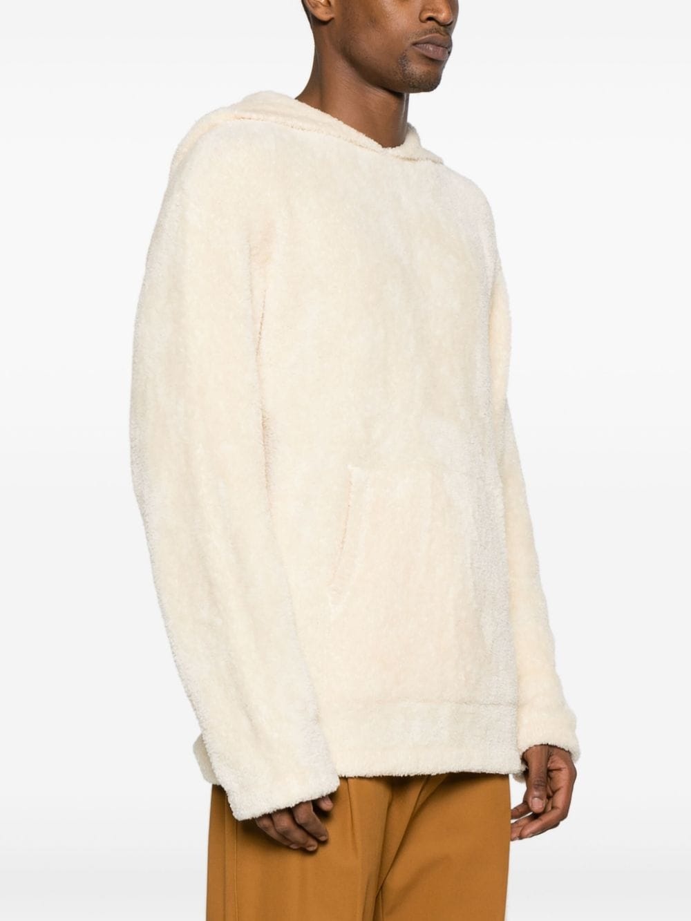 terry-knit fleece hoodie - 3