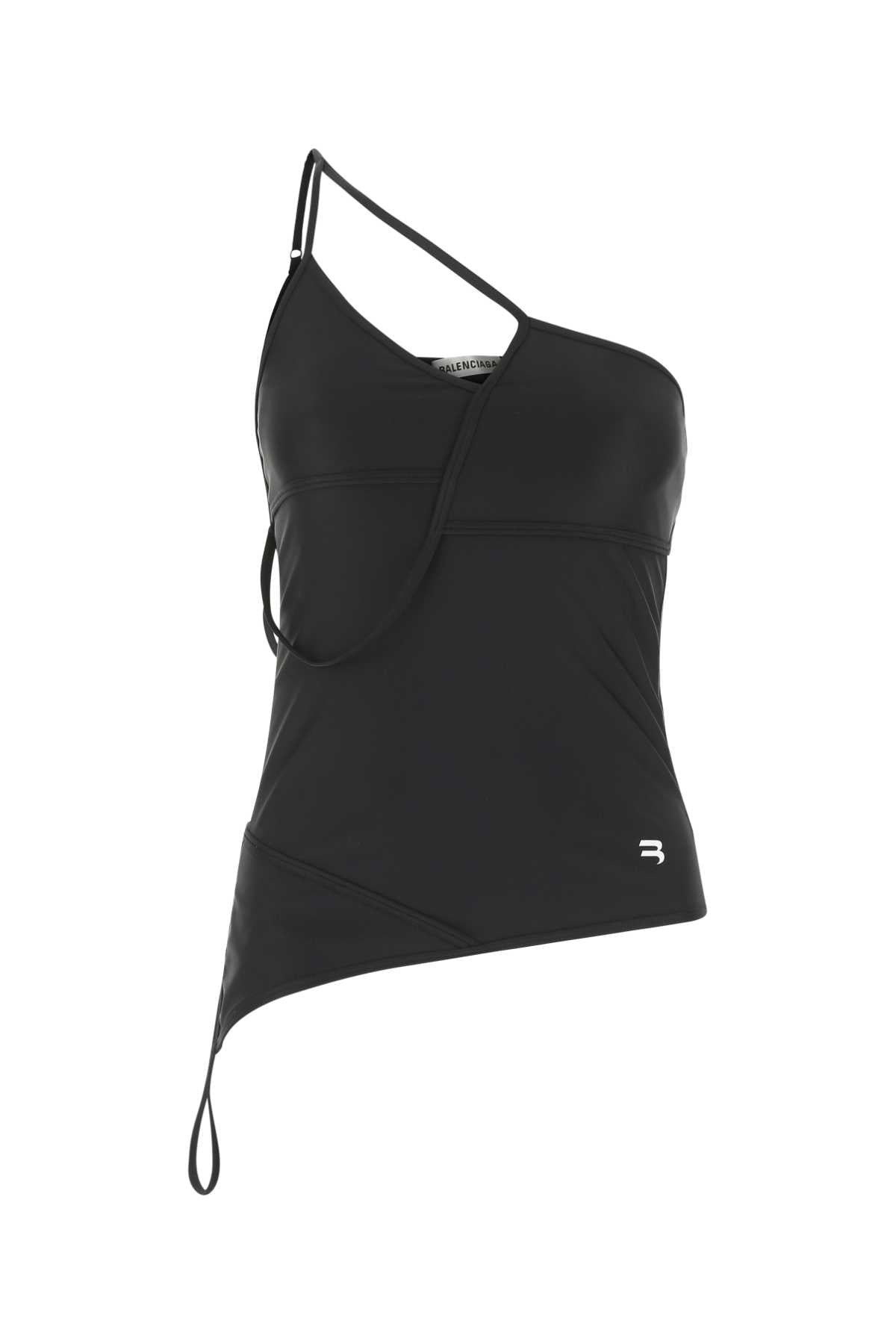Balenciaga Women Black Stretch Nylon Top - 1
