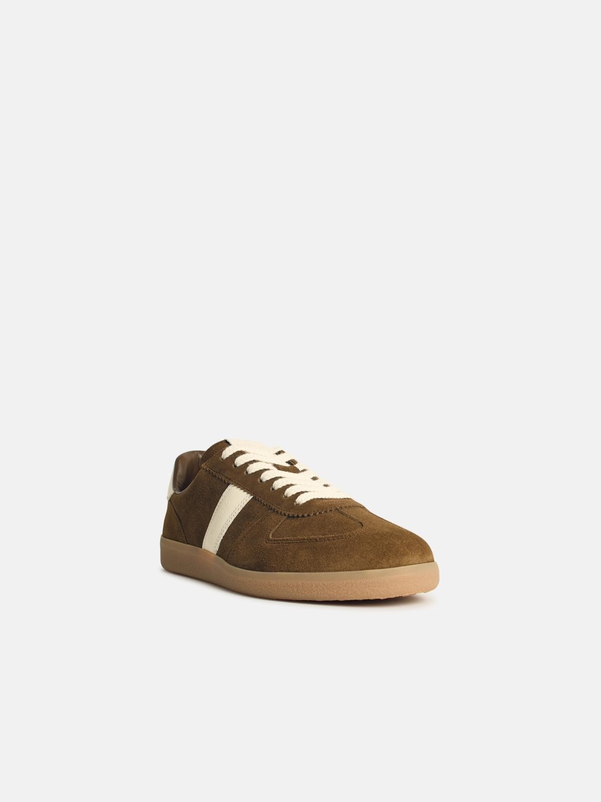 'ARCHER' BROWN SUEDE SNEAKERS - 2