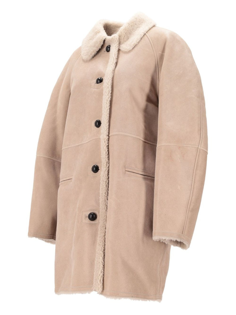 Isabel Marant Berthie buttoned coat outlook