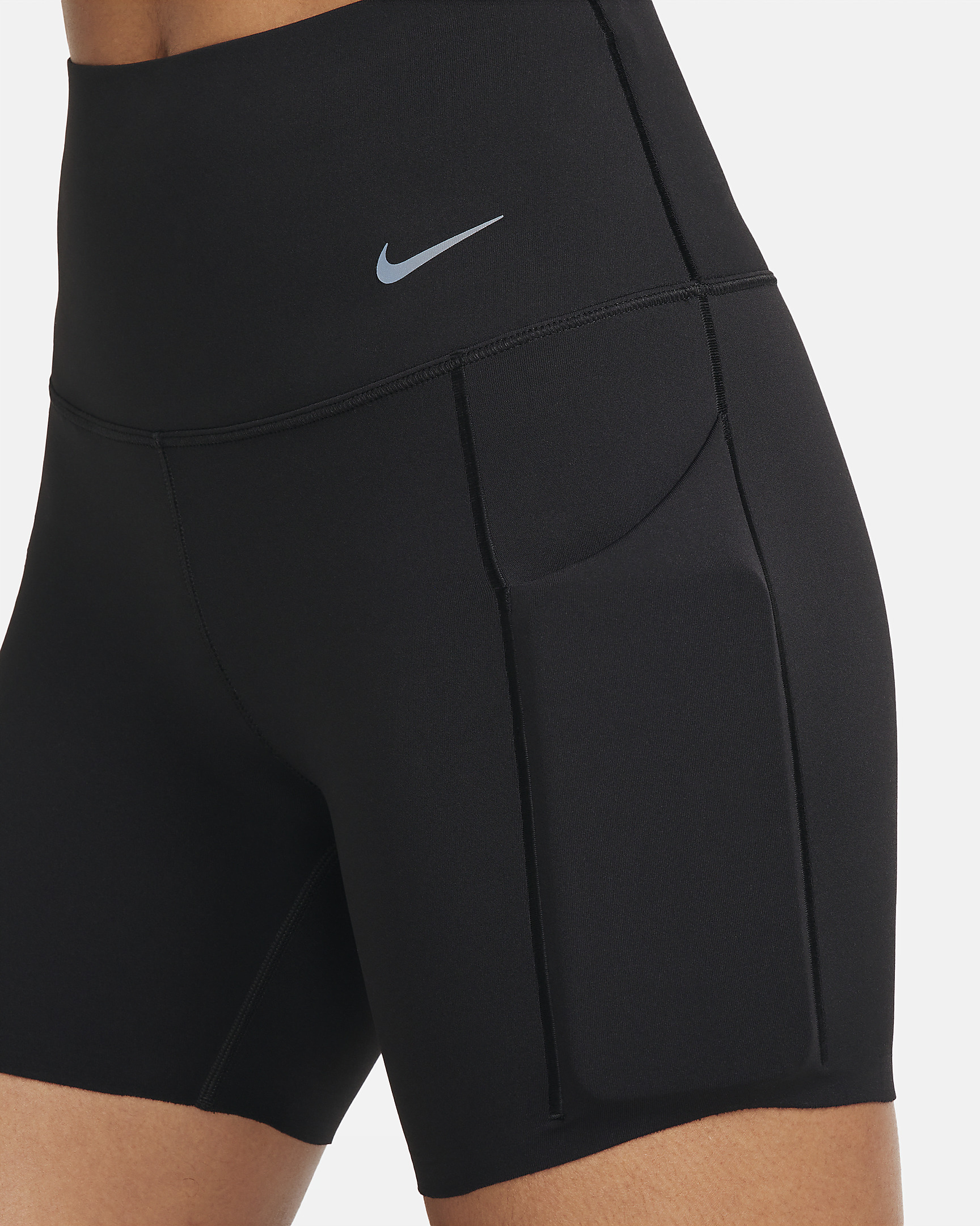 Nike Universa Women's Medium-Support High-Waisted 5" Biker Shorts with Pockets - 7