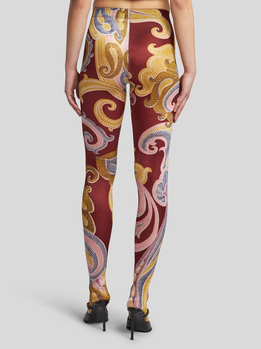 BAROQUE PAISLEY TIGHTS - 4