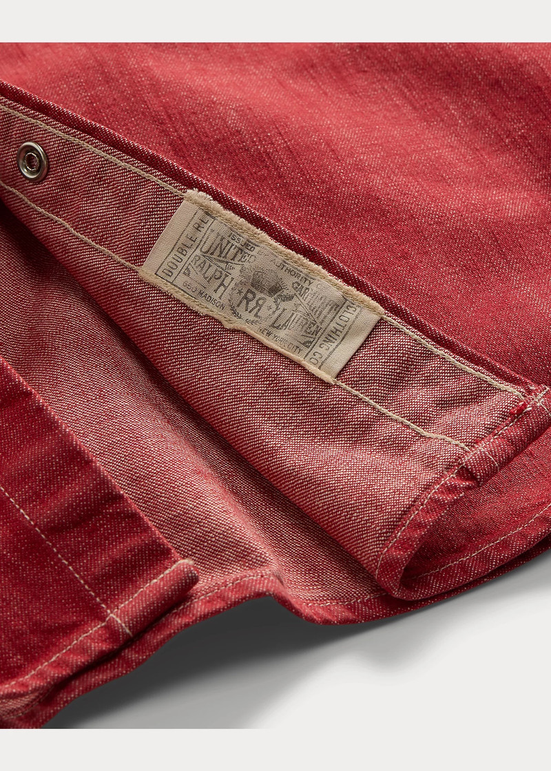 Slim Fit Denim Western Shirt 5