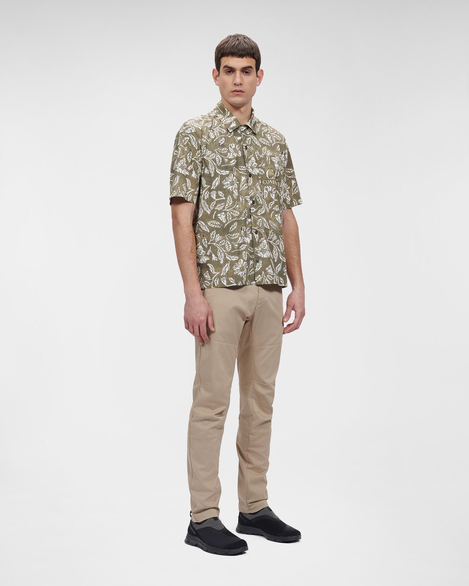 All-over Printed Popeline Short Sleeved Shirt - 3