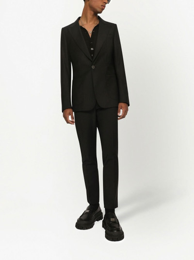 Dolce & Gabbana one-button tailored blazer outlook