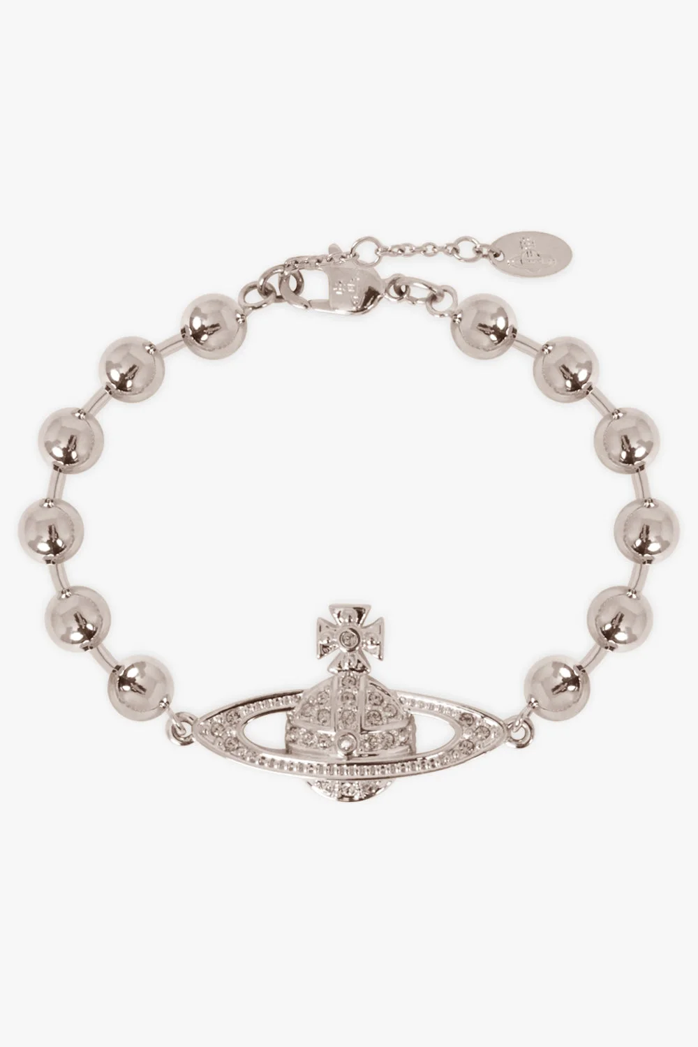 THAMES MINI BAS RELIEF BRACELET | WHITE/SILVER - 1