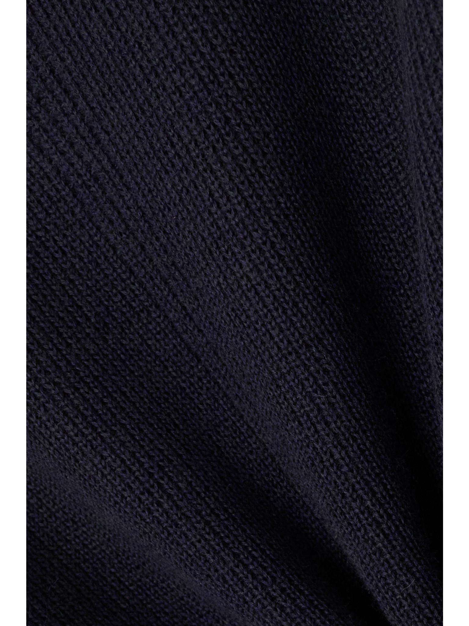 Ribbed-knit wool sweater Blue - 4