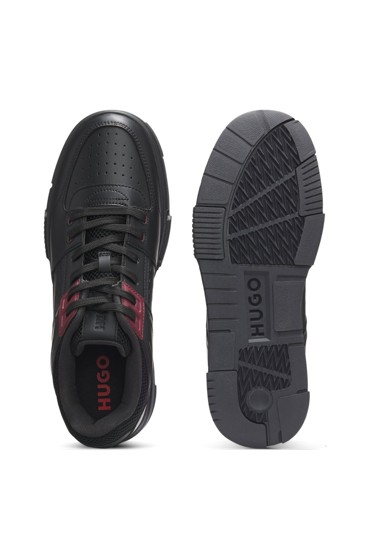HUGO X RB TRAINERS WITH BULL-GRAPHIC LOGO AND PERFORATIONS - 4