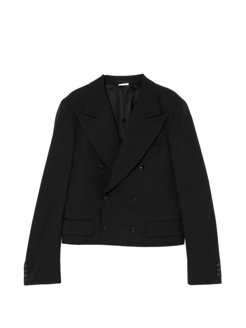 wool double-breasted blazer 1
