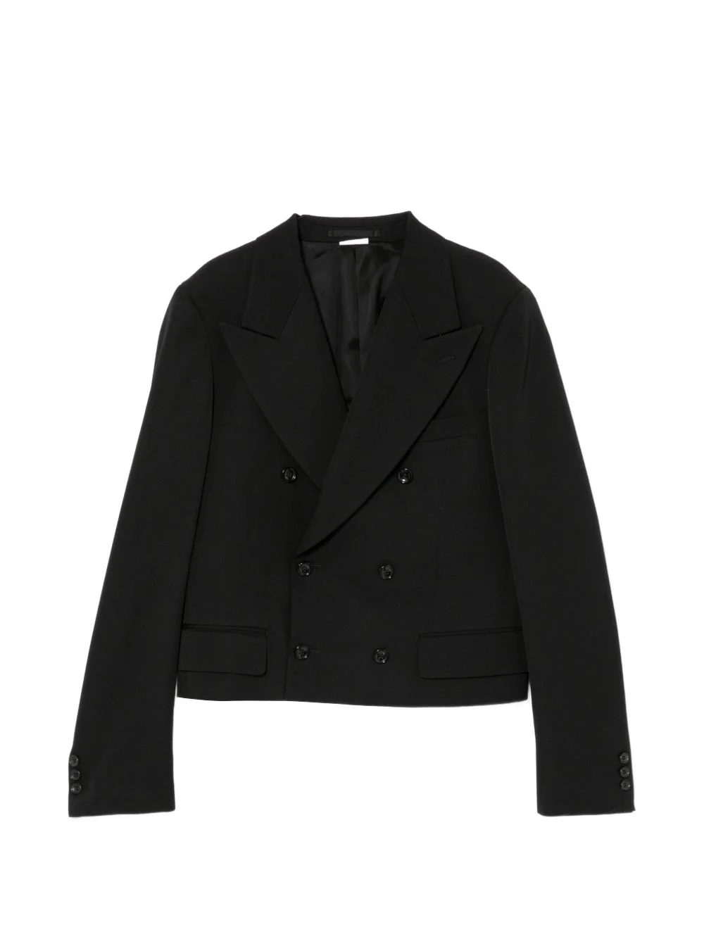 wool double-breasted blazer - 1