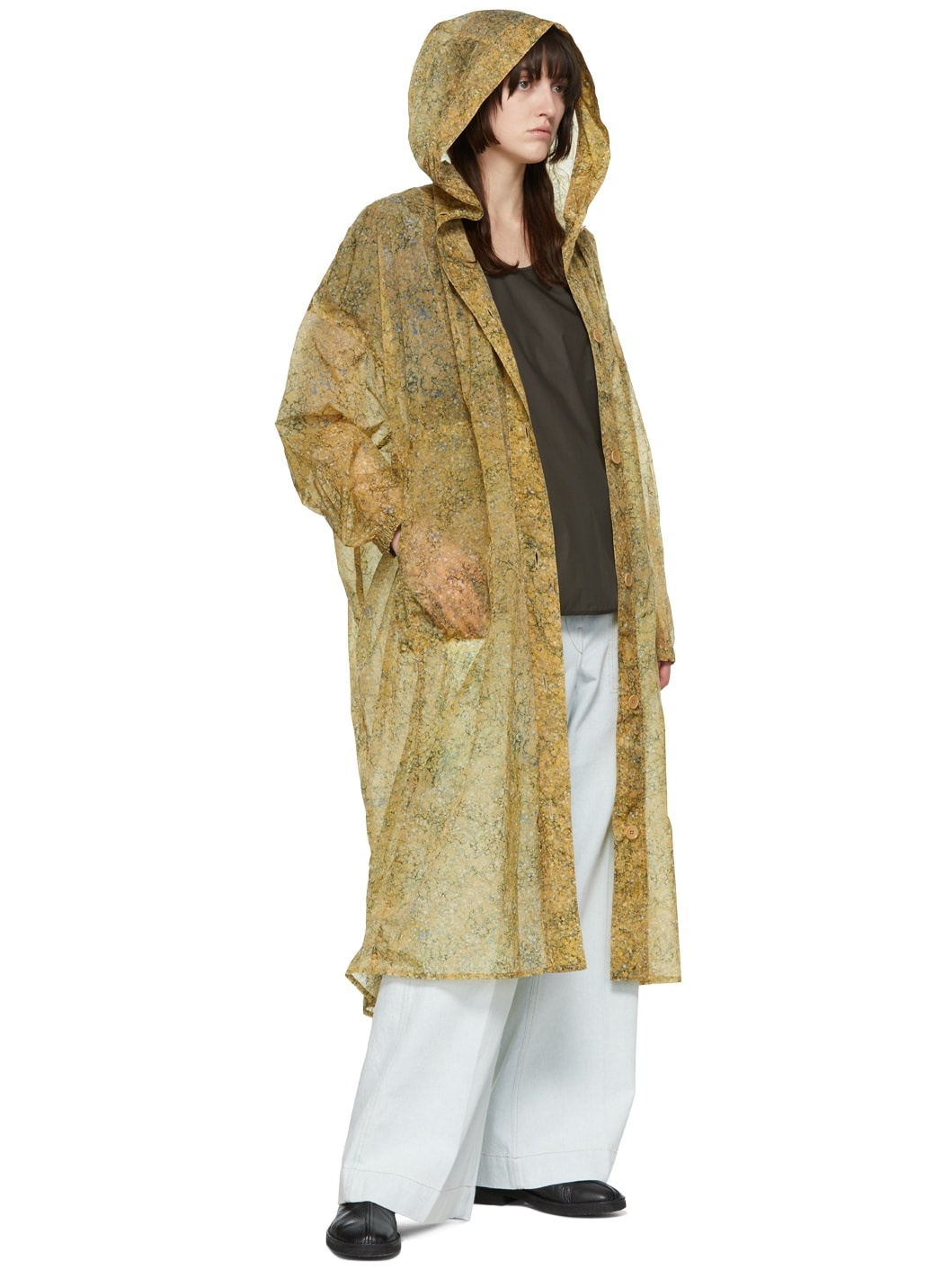 Yellow Nylon Coat - 4