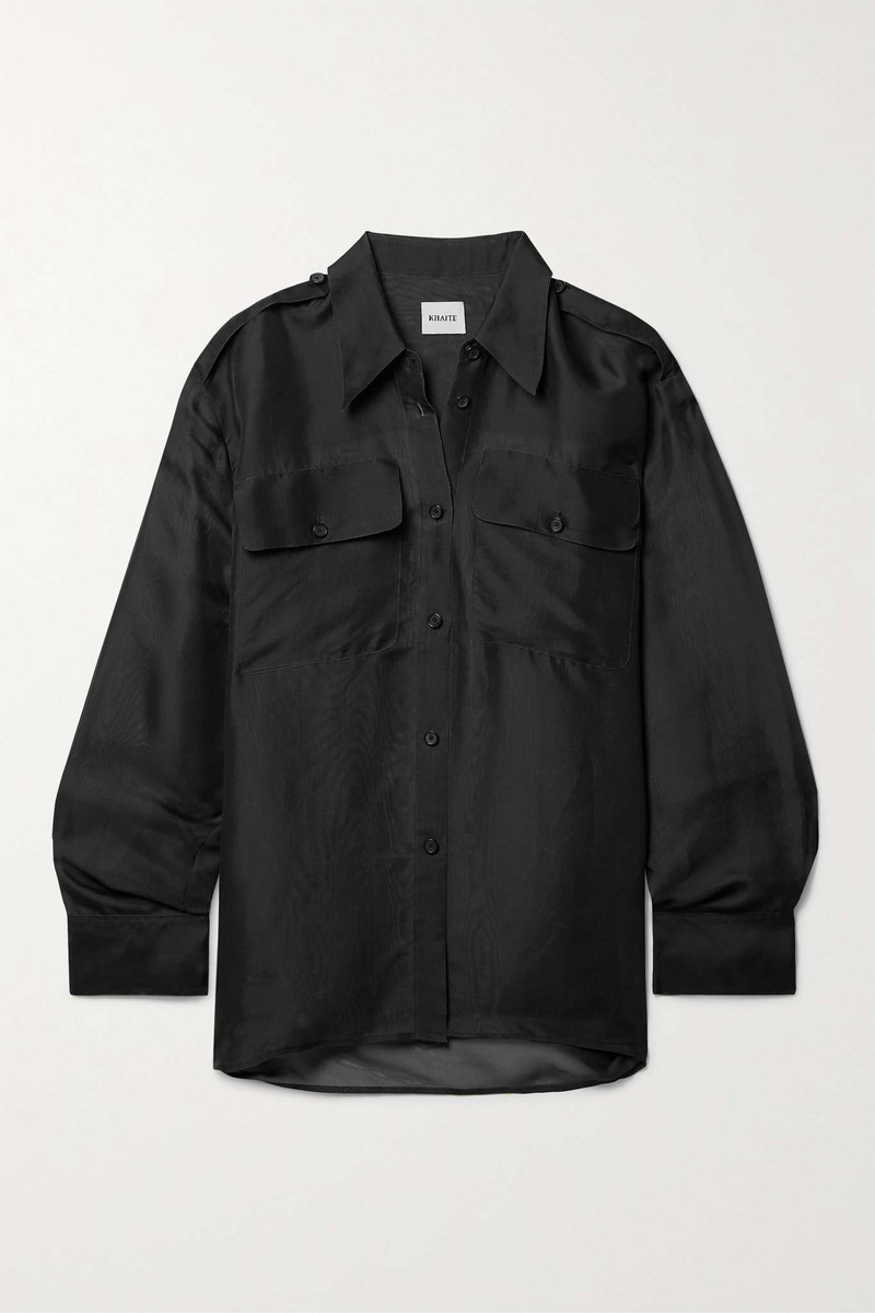 Missa oversized silk-organza shirt 1