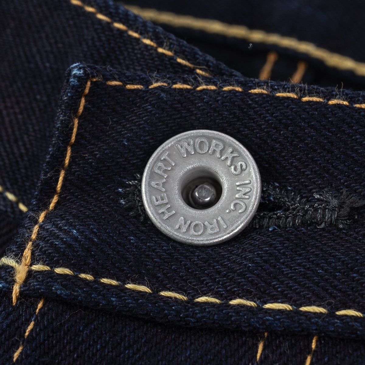 14oz Selvedge Denim Straight Cut Jeans - Indigo/Black