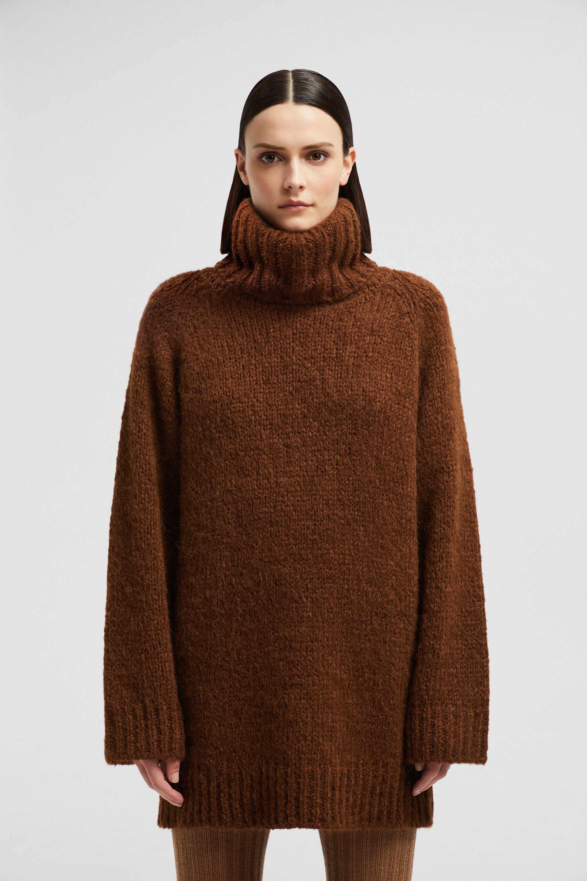 Alpaca & Wool Blend Turtleneck Sweater - 3