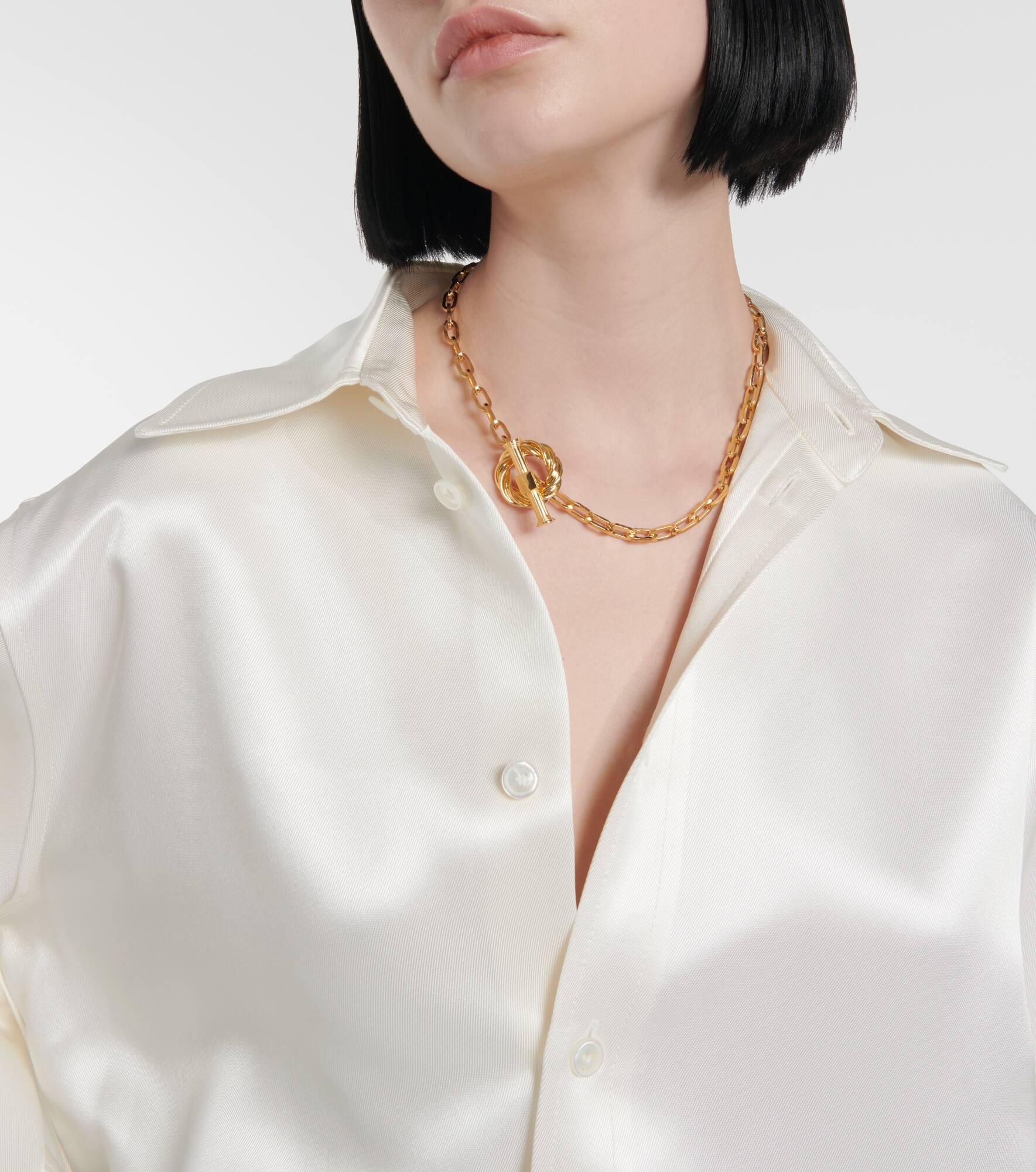 Gold-plated chain necklace - 3