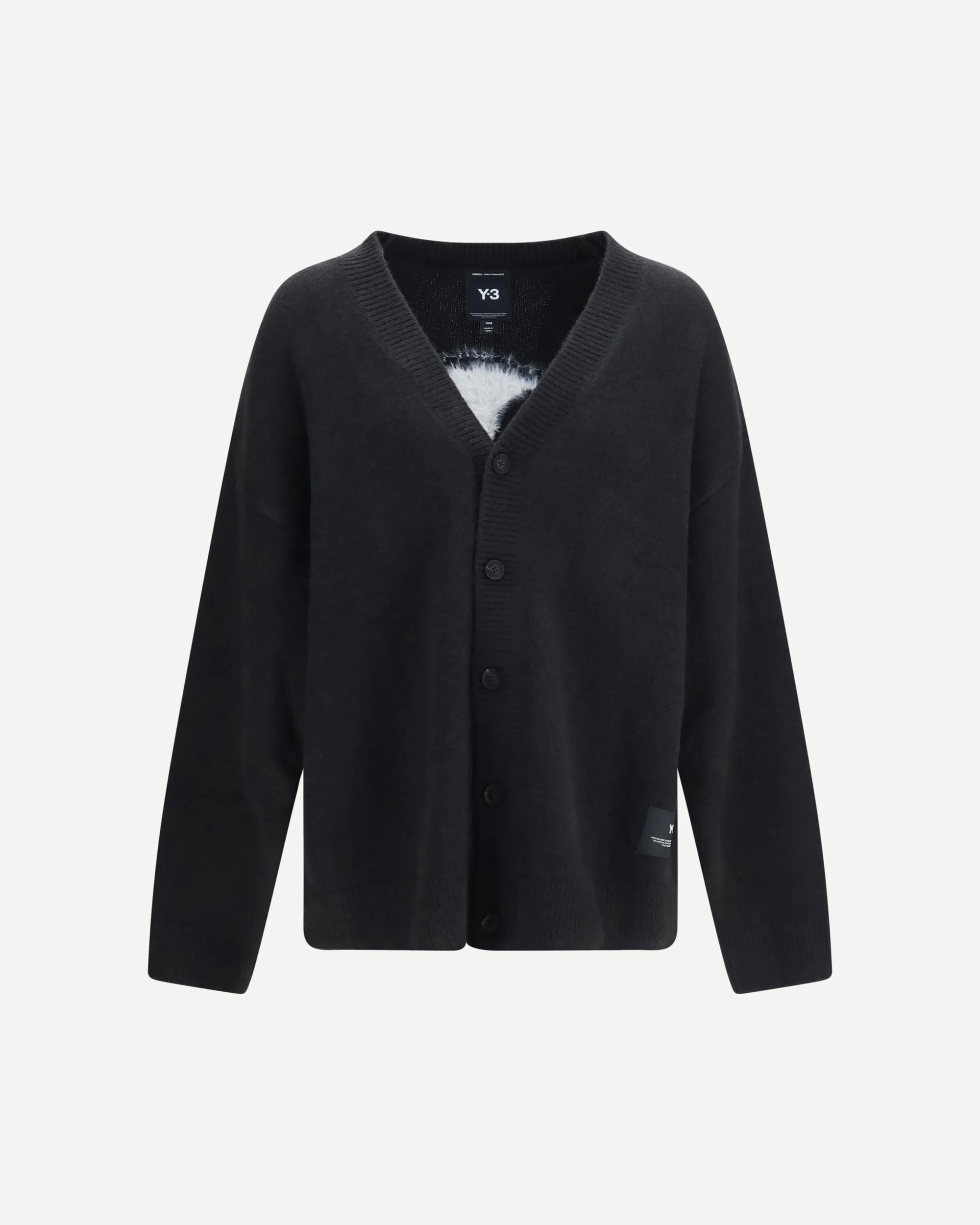 Chito V-neck Cardigan with graphic back - 1