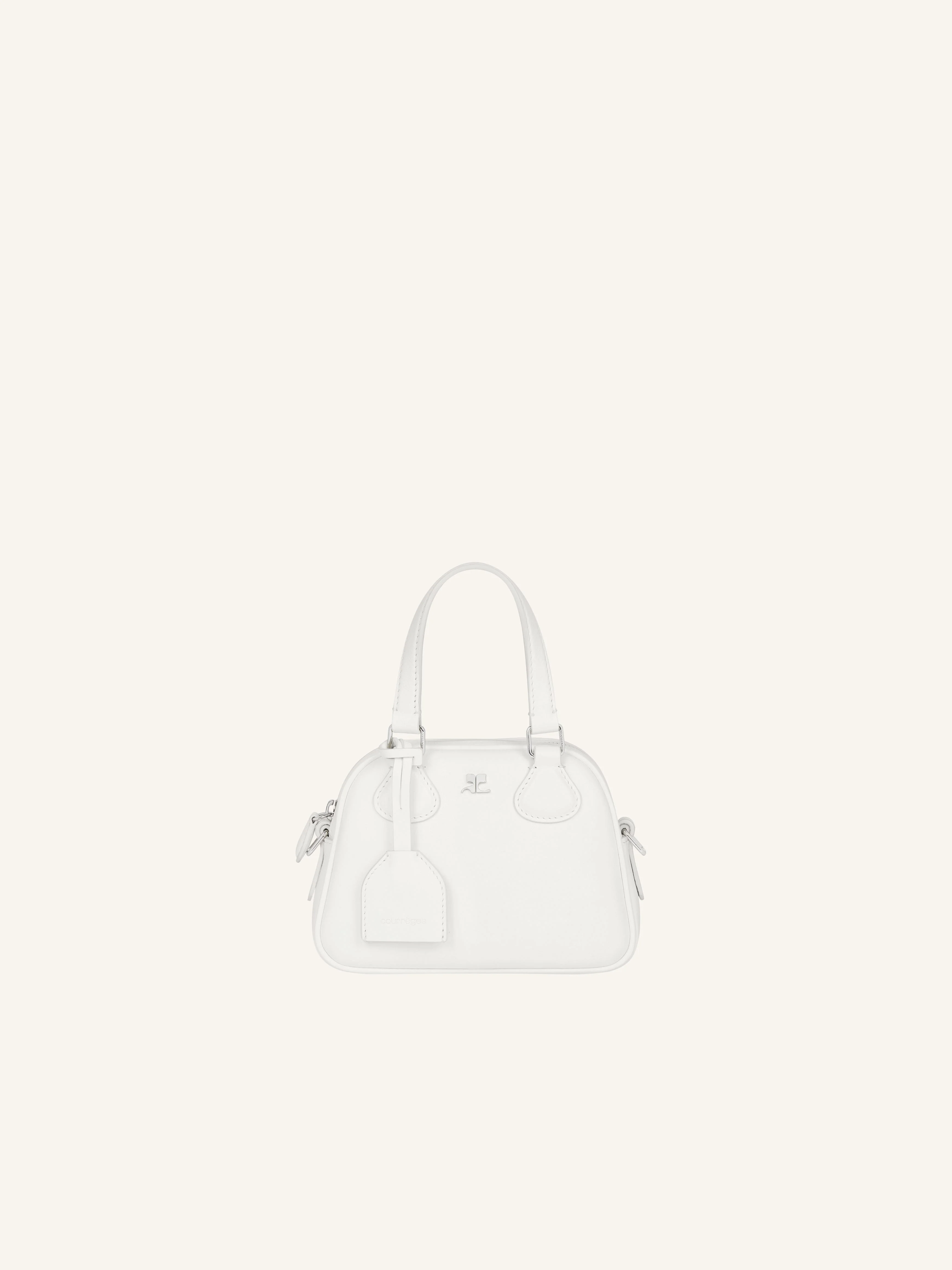 AC STUD LEATHER MINI BOWLING BAG - 1