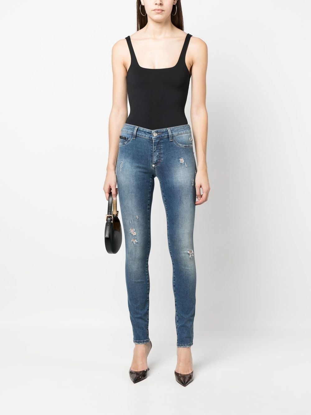 high-rise skinny-cut jeans - 2