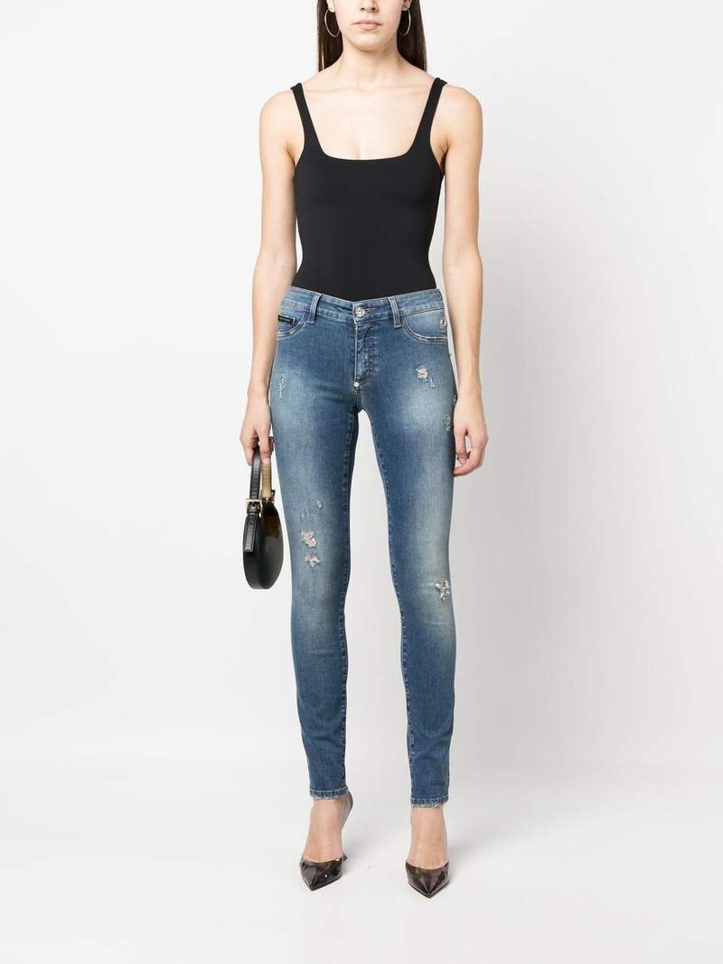 PHILIPP PLEIN high-rise skinny-cut jeans outlook
