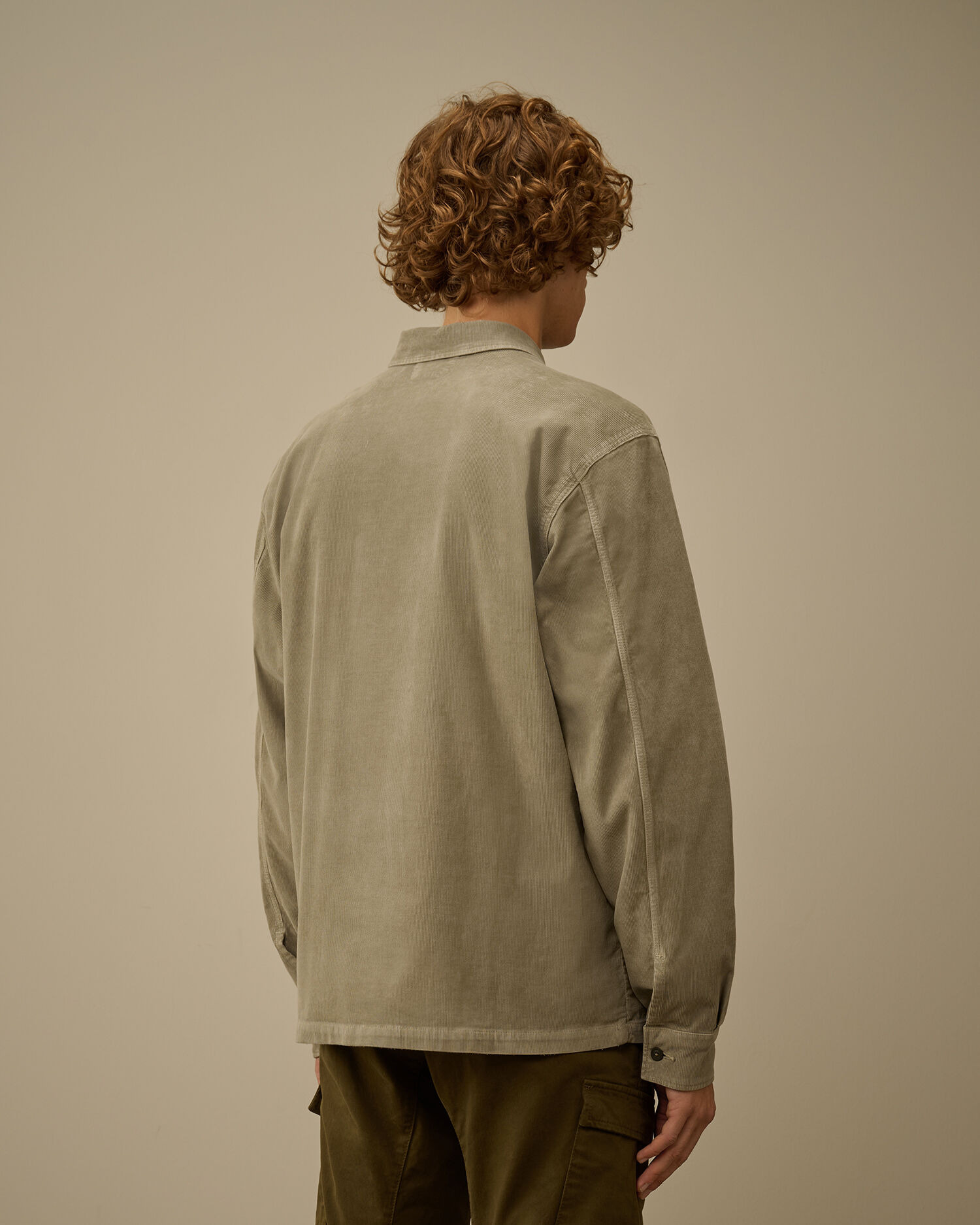Corduroy Lens Button Overshirt - 4