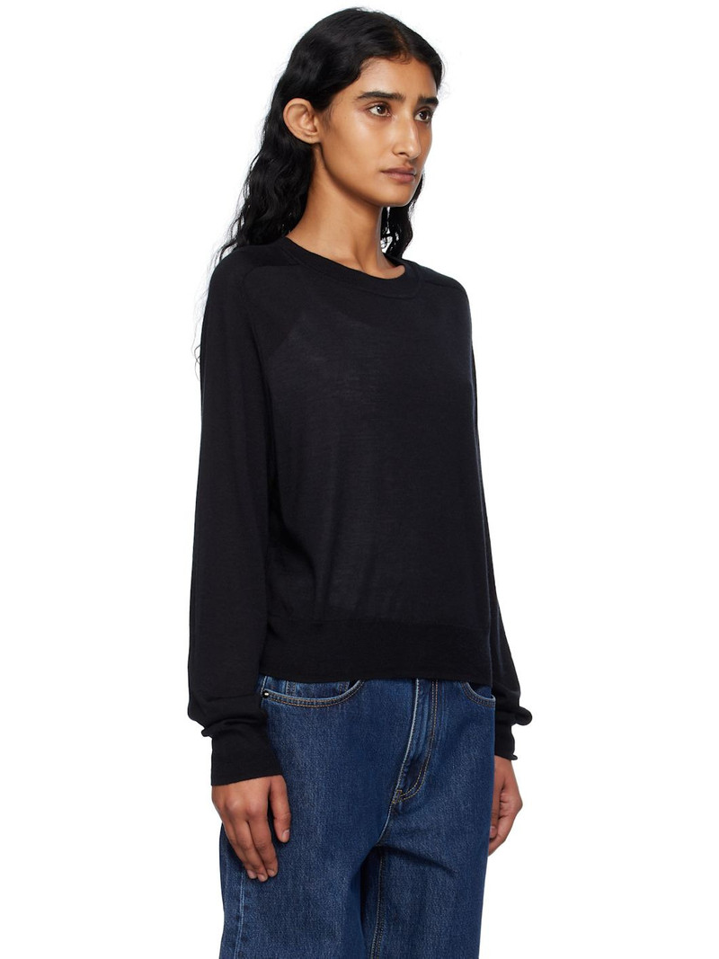 검정 Angus Cashmere Crew 목 스웨터 2