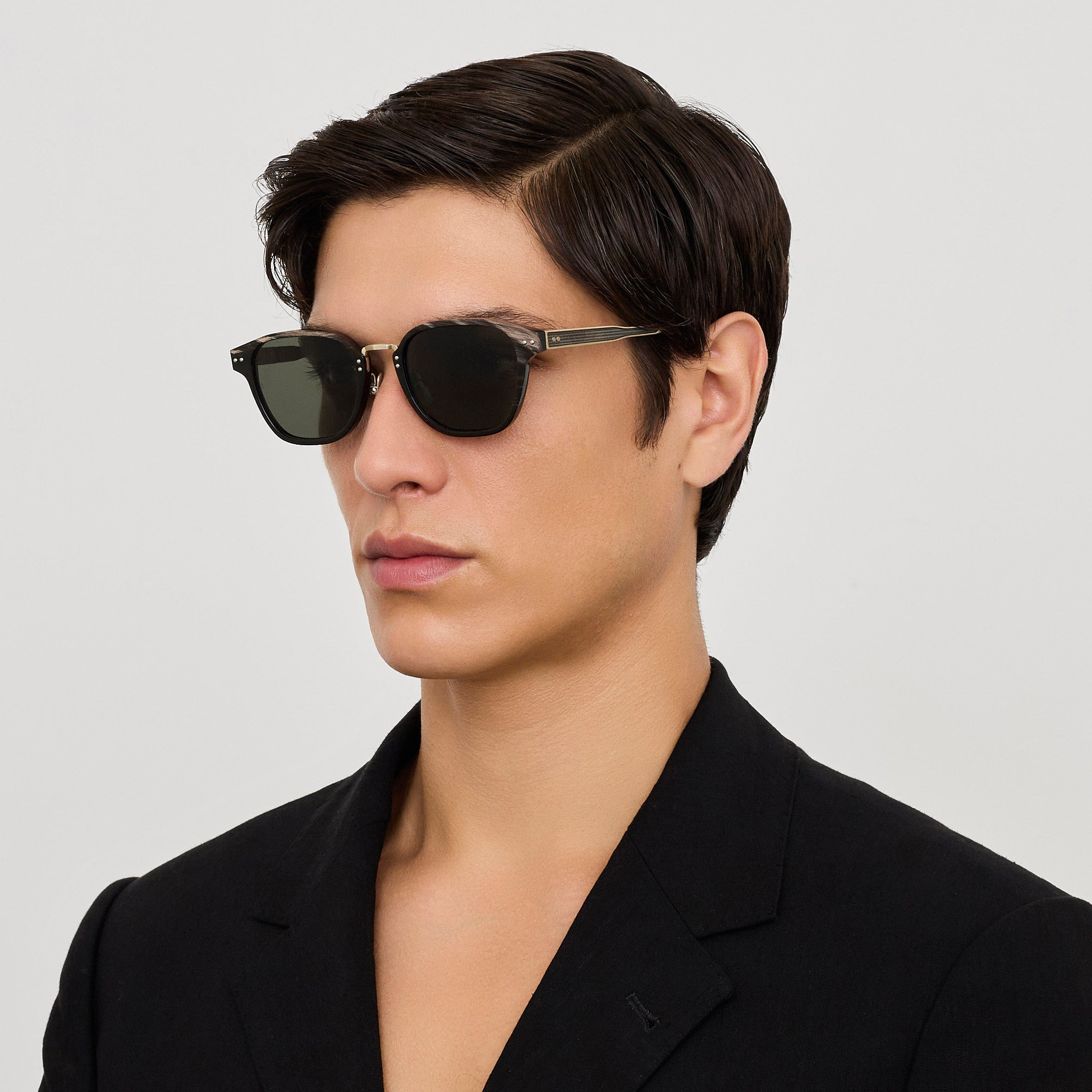 Jeffrey Sunglasses in Buffalo Horn and 925 Sterling Silver - 2