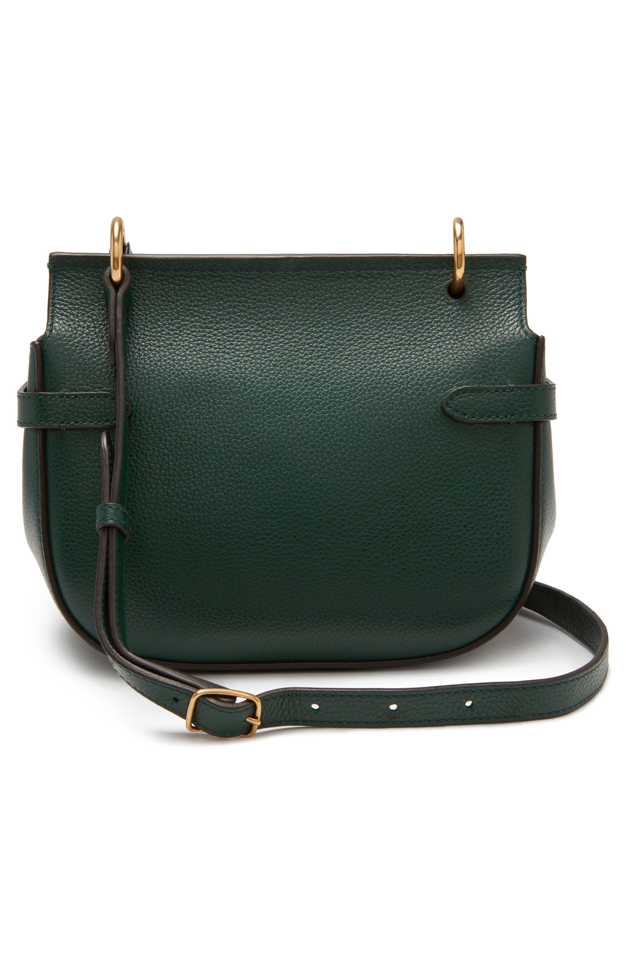 Small Amberley Leather Satchel in  Green - 4