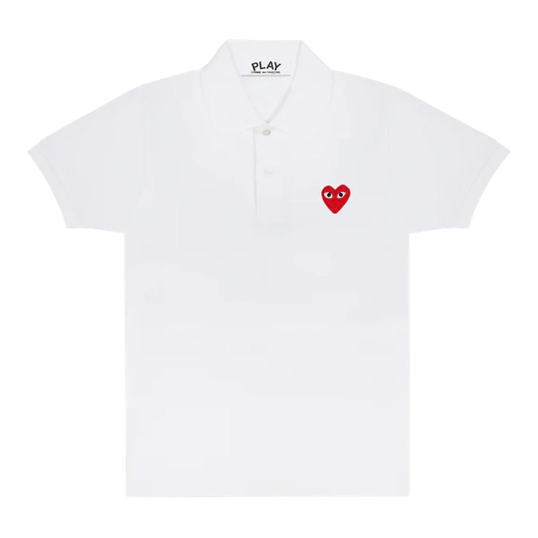 Polo T-Shirt With Red Emblem Unisex - 1
