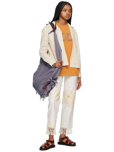 BODE White Soleil Trousers outlook