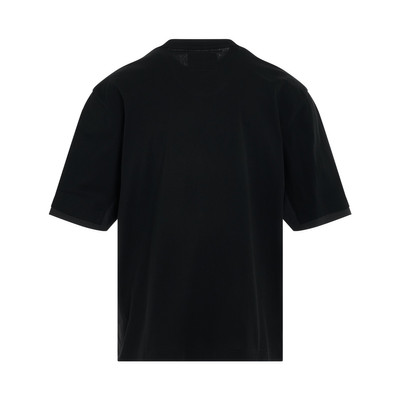 sacai Layered Cotton Jersey T-Shirt in Black outlook