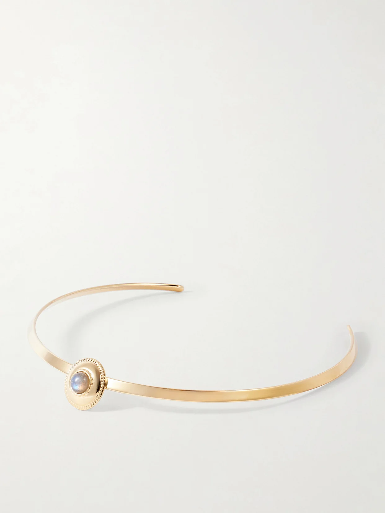 Stone-embellished Gold-tone Necklace - 1
