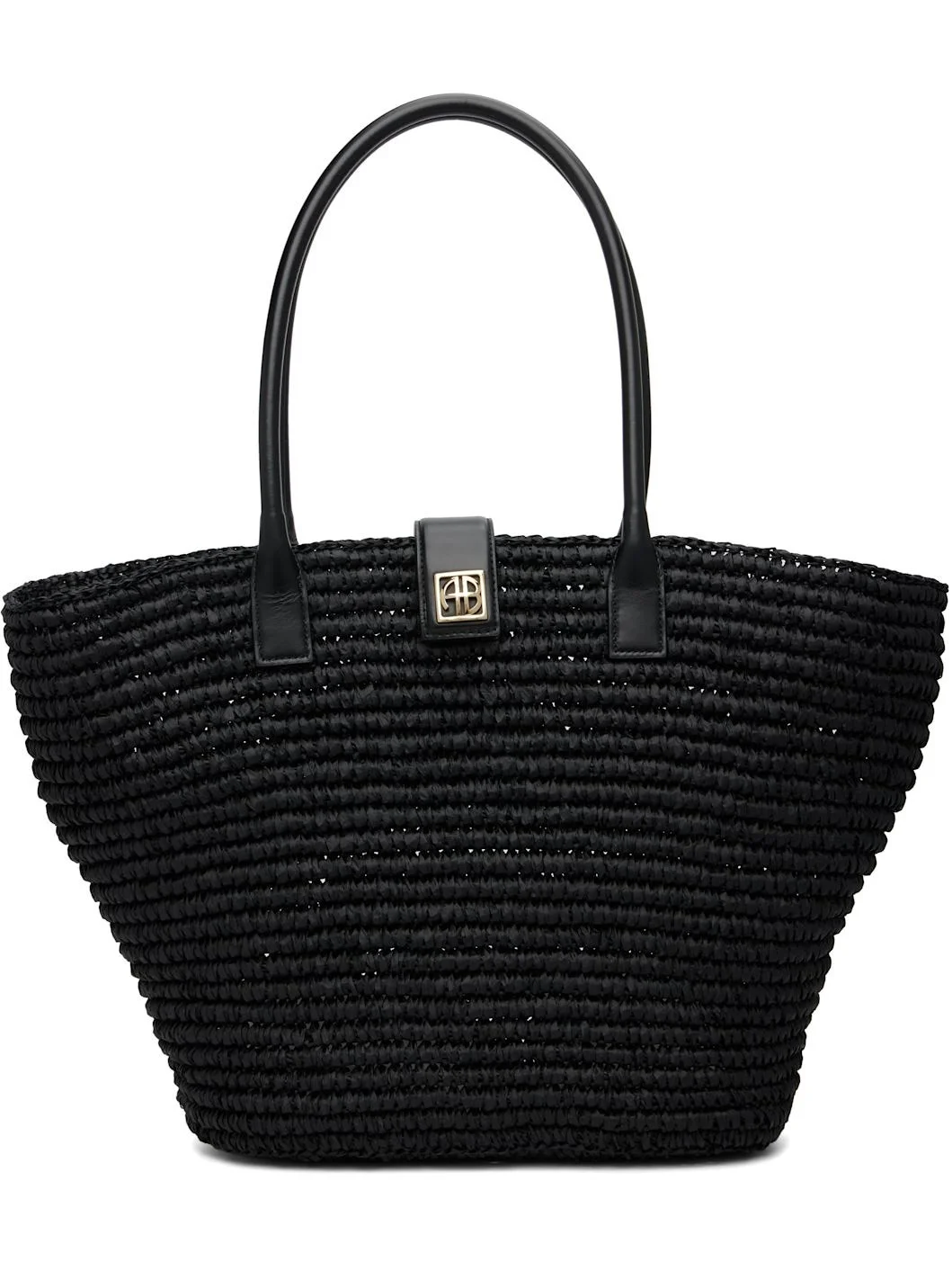 Black Lou Monogram Tote - 1