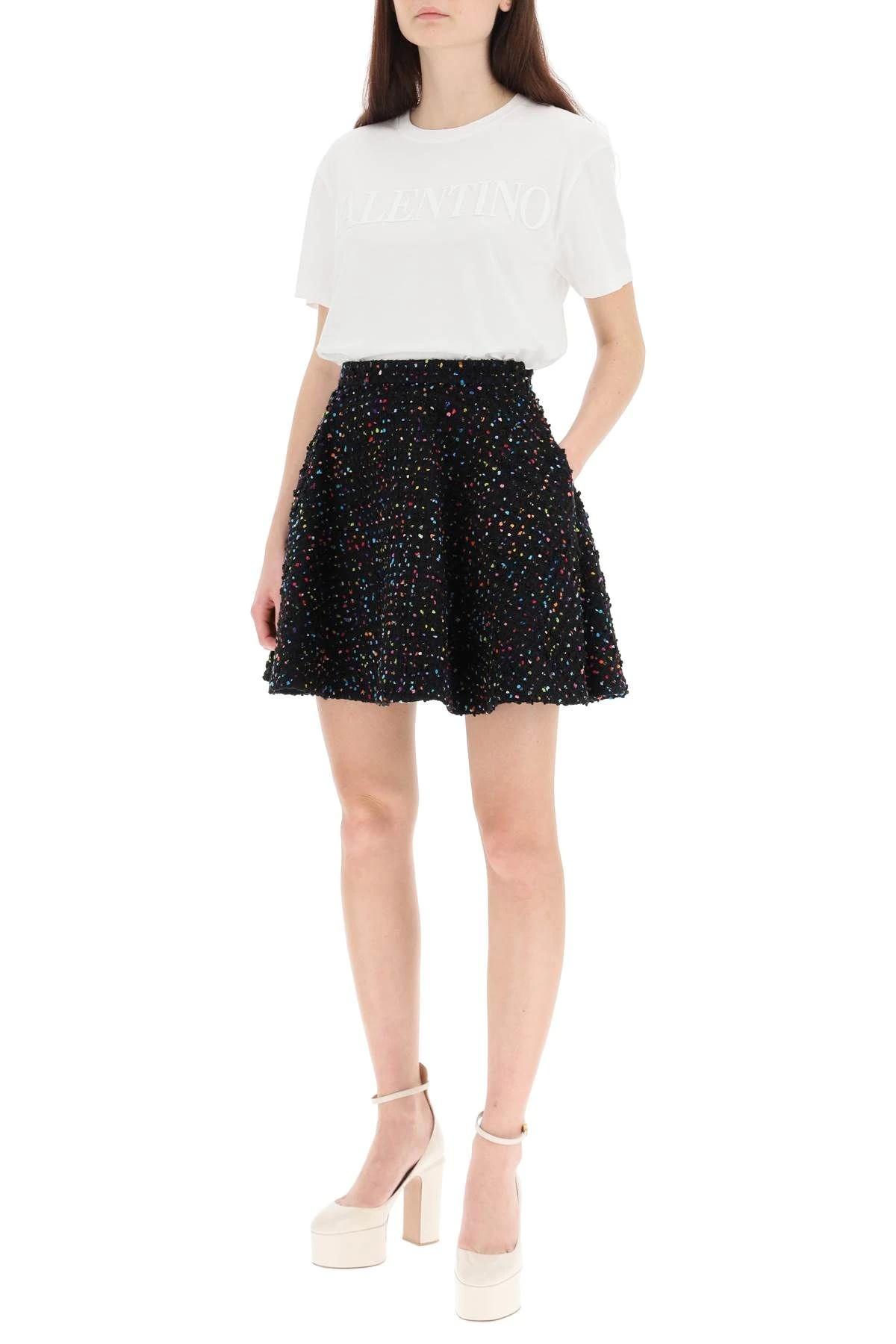 TWEED POIS MINI SKIRT - 2