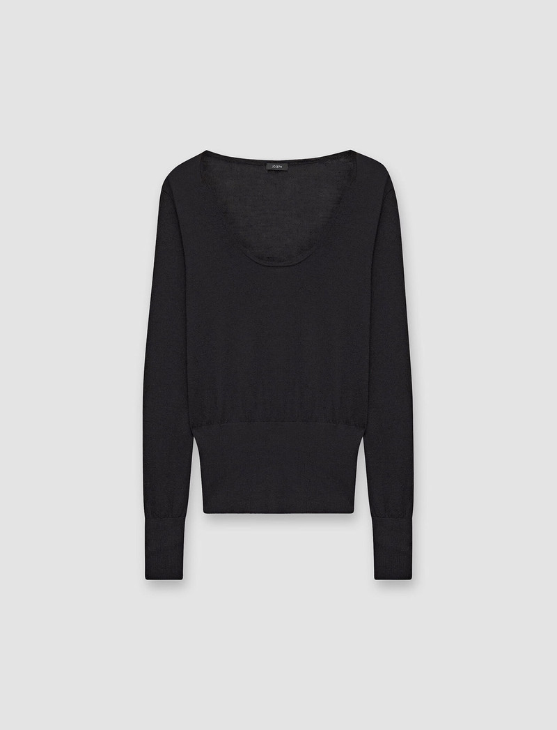 Cashair Scoop Neck Jumper 1