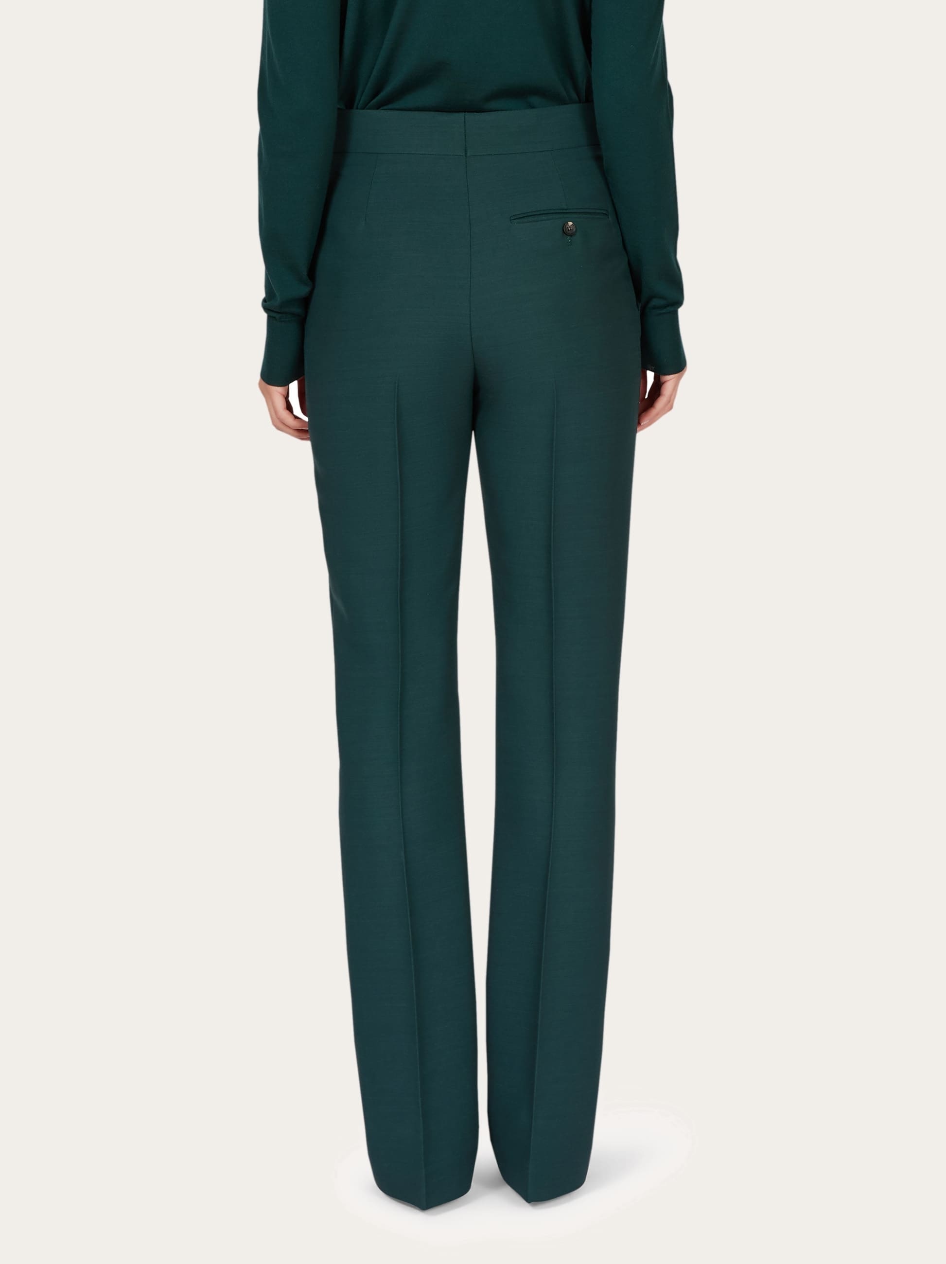 Wool faille trouser - 4