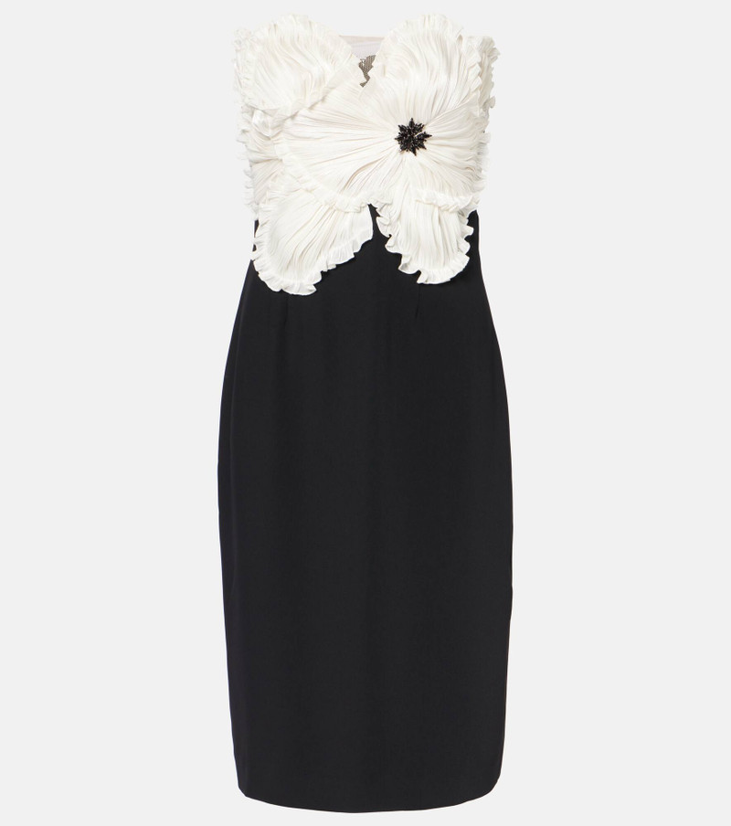Callula floral-appliqué embellished minidress - 1