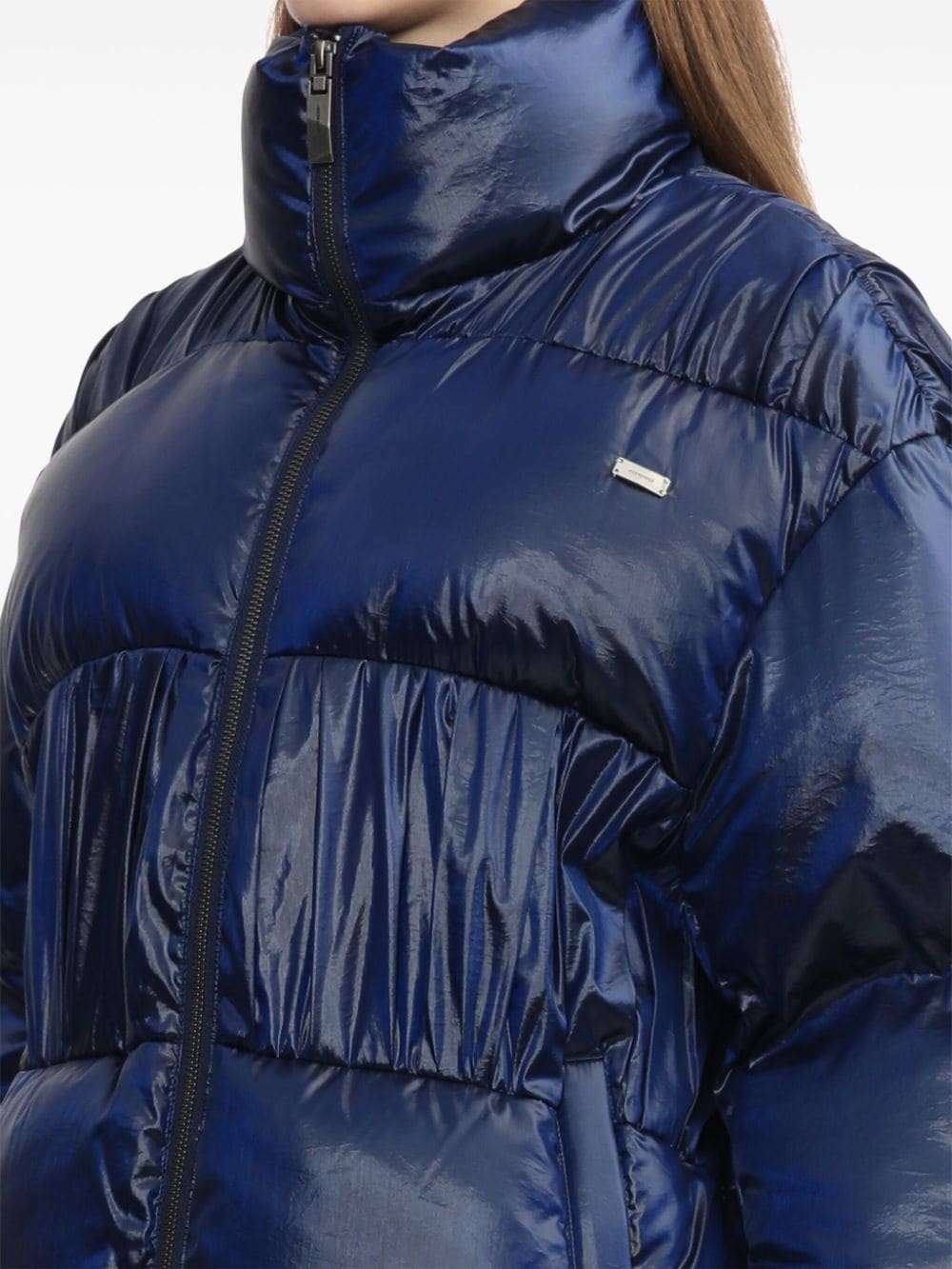 high-neck puffer jacket - 5