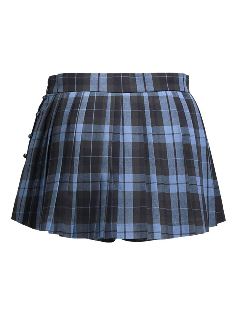 pushBUTTON checked mini skort outlook