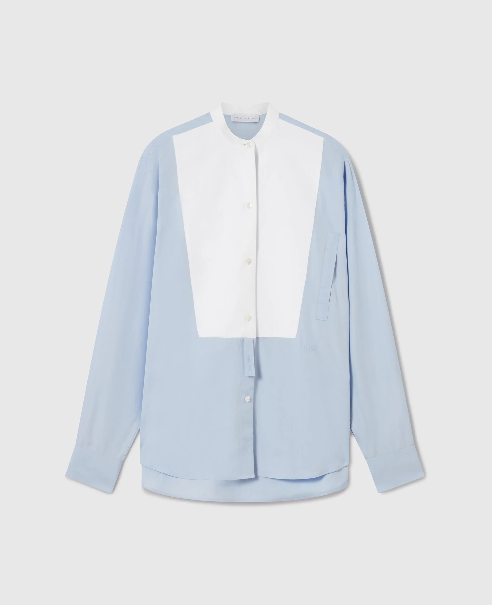 Tuxedo Bib Poplin Shirt - 1