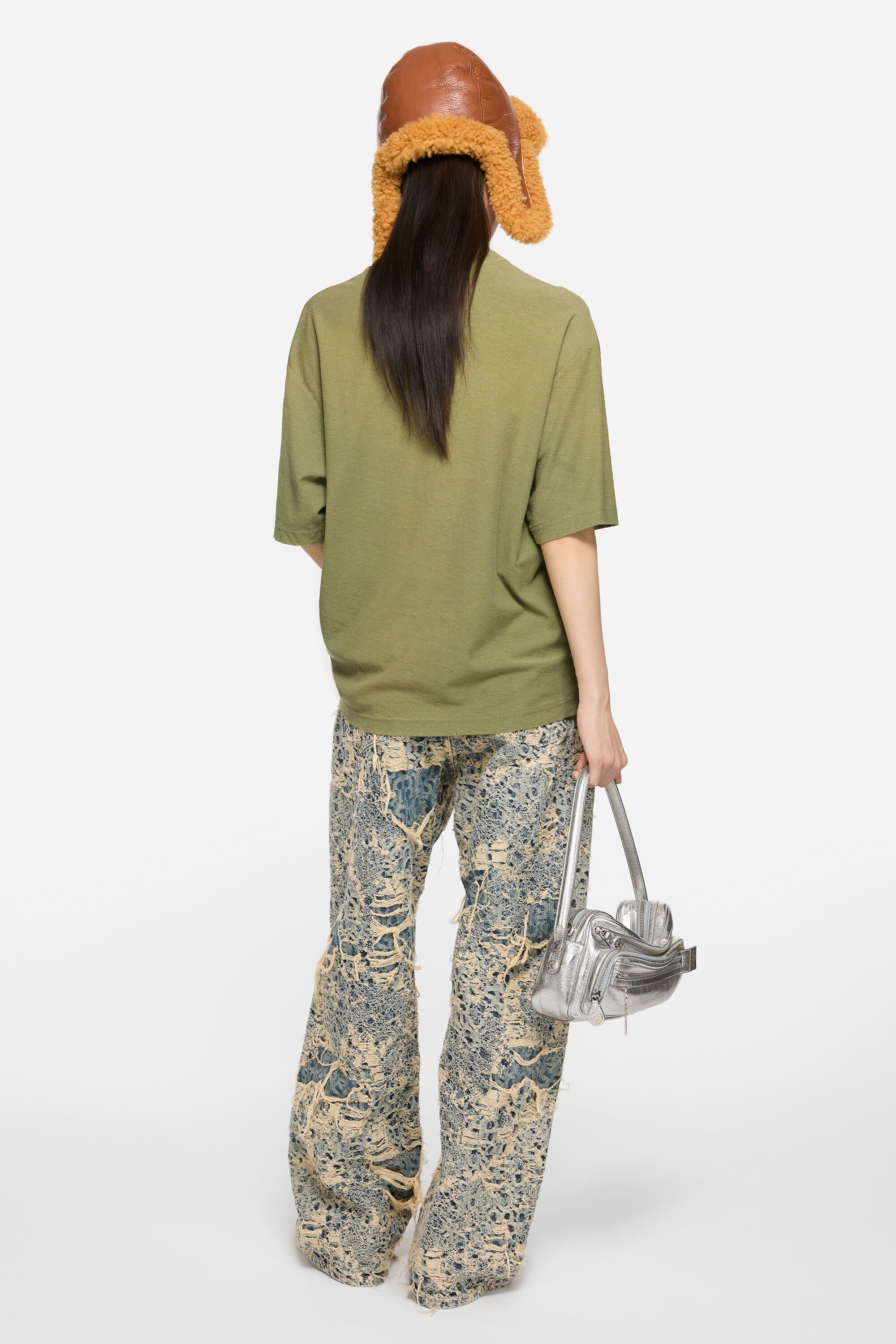 Logo t-shirt - Relaxed fit - Olive green - 3