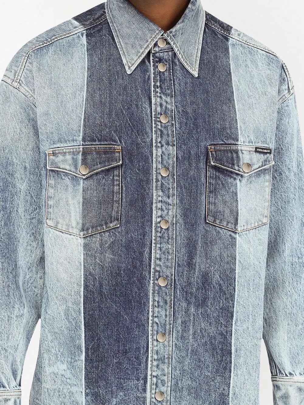 long-sleeve denim shirt - 5